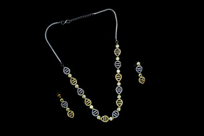 LUSTRA Brass Silver Silver Jewellery Set(Pack of 1)