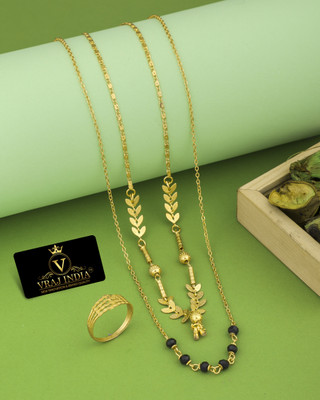 Vraj india Metal Gold-plated Gold Jewellery Set(Pack of 1)