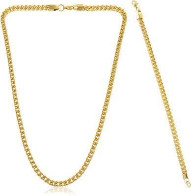 memoir Brass Gold-plated Gold Jewellery Set(Pack of 2)