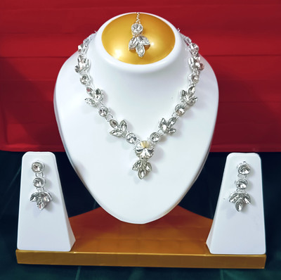 TIGENECY Alloy Rhodium White Jewellery Set(Pack of 1)