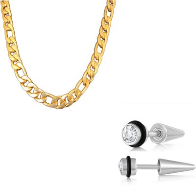 house of common Brass, Sterling Silver Sterling Silver, Gold-plated Gold, Silver Jewellery Set(Pack of 2)