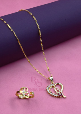 BOGHRA SALES Brass, Metal, Alloy Gold-plated Gold Jewellery Set(Pack of 1)