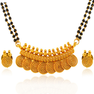 Moonron Copper Gold-plated Gold Jewellery Set(Pack of 1)