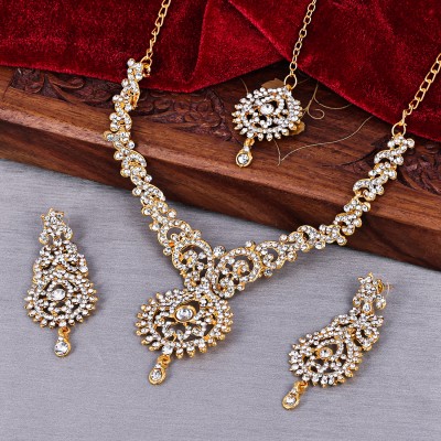 Sukkhi Alloy Gold-plated Gold Jewellery Set(Pack of 1)