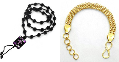 KINGSTYLEIMPEX Dori, Alloy Black, Gold Jewellery Set(Pack of 1)