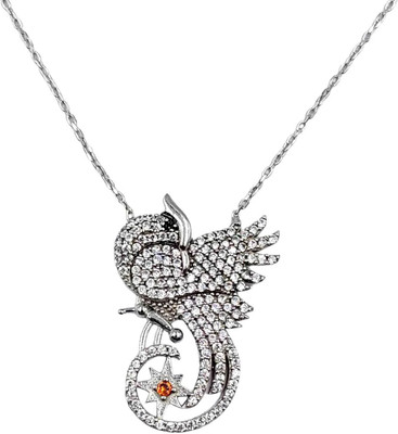AMONROO Sterling Silver Silver Jewellery Set(Pack of 1)