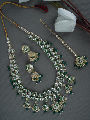 Divisha Alloy Gold-plated Multicolor Jewellery Set(Pack of 1)