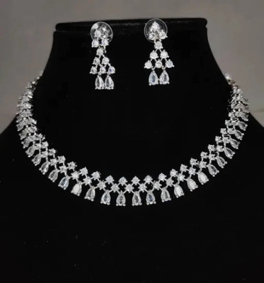 NEN COLLECTION Alloy Silver Silver Jewellery Set(Pack of 3)