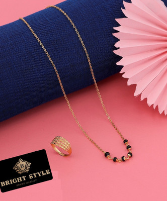 Bright STYLE Brass, Alloy Gold-plated Gold, Multicolor Jewellery Set(Pack of 2)