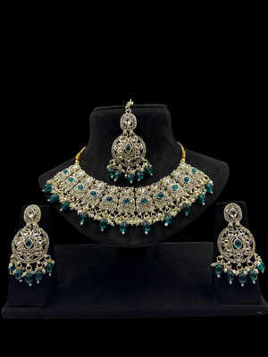 mamtajewels Alloy Blue Jewellery Set(Pack of 1)
