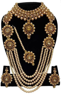 taransha Brass Gold-plated Bronze Jewellery Set(Pack of 1)