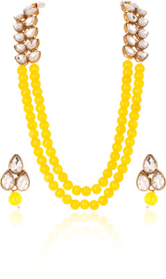 house of common Brass Copper White, Yellow Jewellery Set(Pack of 1)