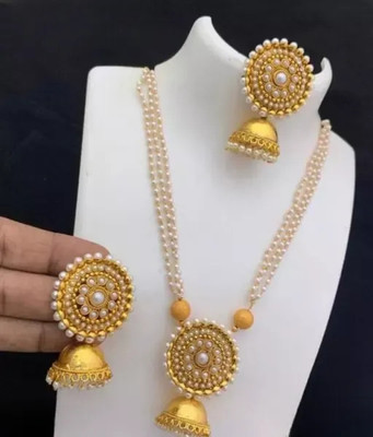 house of common Alloy Gold-plated Gold Jewellery Set(Pack of 1)