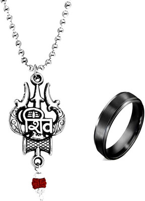KINGSTYLEIMPEX Stainless Steel Sterling Silver Silver Jewellery Set(Pack of 3)