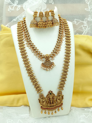 Shilpa Creation Alloy Gold, Green Jewellery Set(Pack of 1)