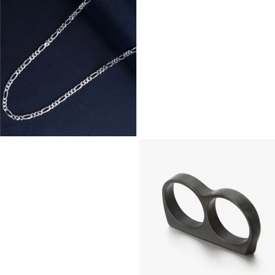 MAATRCHAAYA Stainless Steel Sterling Silver, Titanium Silver, Black Jewellery Set(Pack of 2)