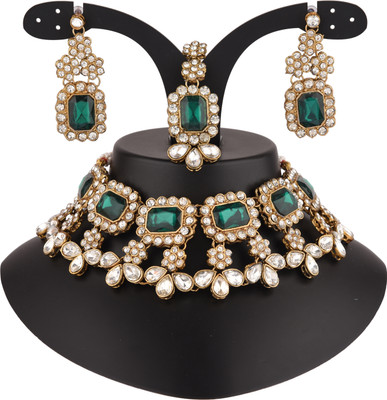 CATALYST Alloy Copper Green, White Jewellery Set(Pack of 3)