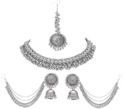 JMBW INTERNATIONAL Alloy Silver Jewellery Set(Pack of 1)