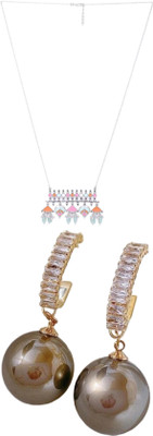 Gauri Fashions Stone Multicolor, Gold Jewellery Set(Pack of 1)
