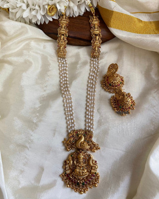 Rangrozo Jewellery Brass, Alloy Gold-plated Gold Jewellery Set(Pack of 1)