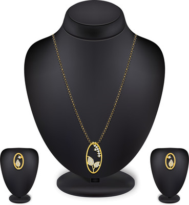 LUXOR Alloy Gold-plated Black, Gold Jewellery Set(Pack of 1)
