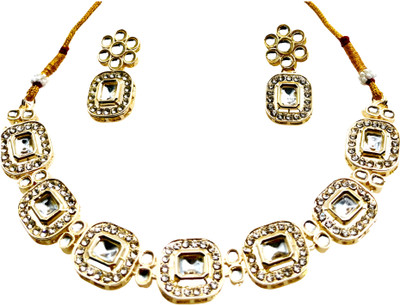 YourBlingBox Alloy Gold-plated Gold Jewellery Set(Pack of 1)