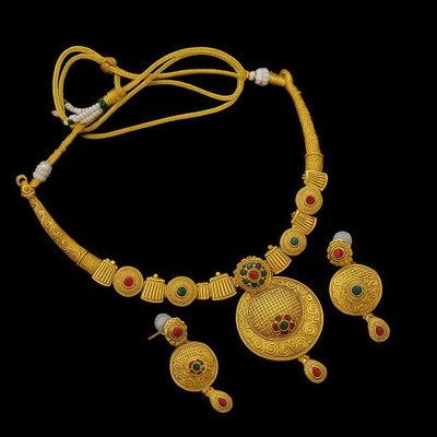 diven shop Alloy Gold-plated Gold Jewellery Set(Pack of 3)