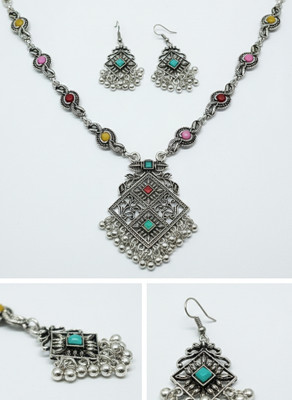dreamcollection Oxidised Silver 999 Silver Silver Jewellery Set(Pack of 2)
