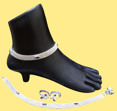 MA Enterprises Alloy Silver Silver Jewellery Set(Pack of 1)