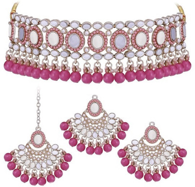 MAYRA TRADING Alloy Red Jewellery Set(Pack of 1)