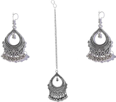 MA Enterprises Metal Gold-plated Silver Jewellery Set(Pack of 1)