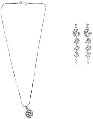 SKG Fashions Stone Silver, Silver Jewellery Set(Pack of 1)