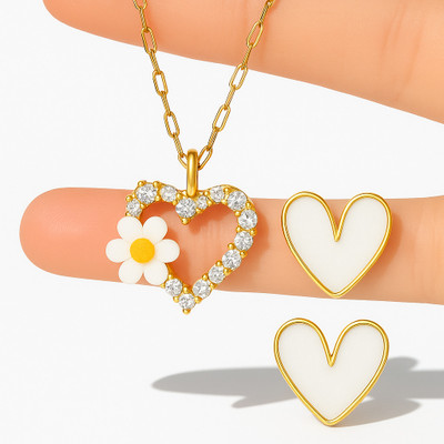 Henuka Alloy Gold-plated Multicolor Jewellery Set(Pack of 2)