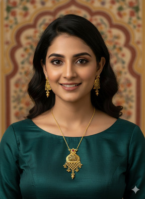 Derozmi Alloy Gold Jewellery Set(Pack of 3)