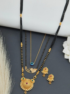 ANOUK Brass Gold-plated Multicolor Jewellery Set(Pack of 1)