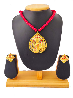 ayraart Alloy Gold-plated Gold Jewellery Set(Pack of 1)