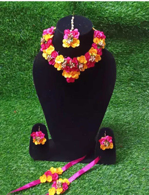 FASHIONINSTA Fabric Multicolor Jewellery Set(Pack of 1)