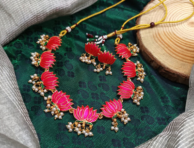 JOSANAIMITATION Alloy Gold-plated Gold Jewellery Set(Pack of 1)