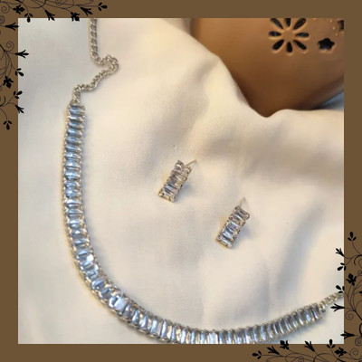 Felicia Alloy Silver Silver Jewellery Set(Pack of 3)