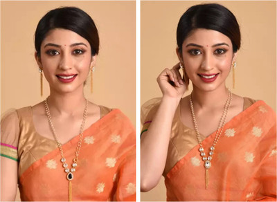 Ronak Fashion Alloy Gold-plated Gold Jewellery Set(Pack of 2)