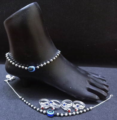 MA Enterprises Alloy Silver Jewellery Set(Pack of 1)