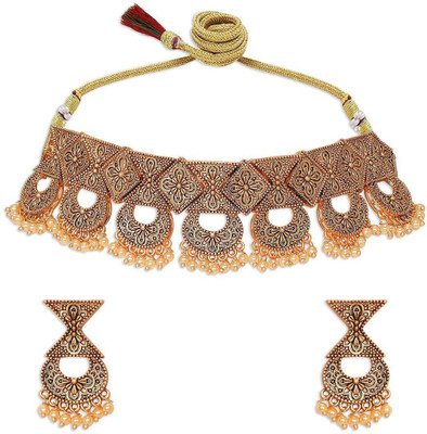 ANOUK Brass Rose Gold Jewellery Set(Pack of 3)