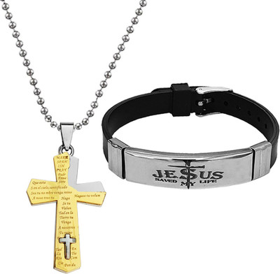 Shiv Jagdamba Metal, Stainless Steel Rhodium Gold, Silver Jewellery Set(Pack of 1)