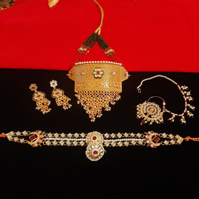 ramimitation Alloy Gold-plated Multicolor Jewellery Set(Pack of 3)