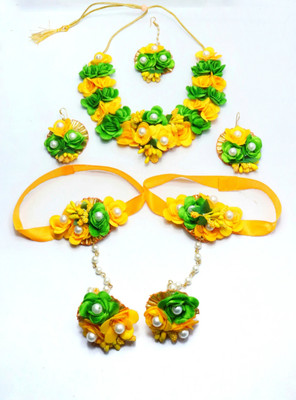 ringzinnie Fabric Multicolor Jewellery Set(Pack of 1)