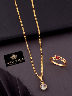 Jewel WORLD Brass, Alloy Gold-plated Multicolor Jewellery Set(Pack of 1)