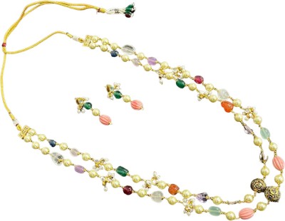 SVJC Brass Gold-plated Multicolor Jewellery Set(Pack of 3)