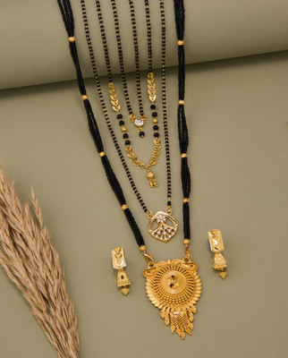 TheSanga Brass Gold-plated Gold Jewellery Set(Pack of 1)