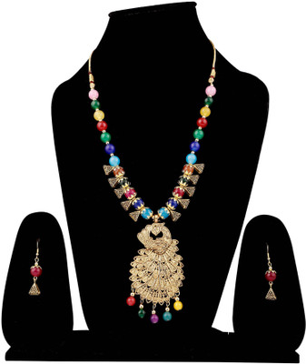 SKG Fashion Store Alloy Gold-plated Multicolor Jewellery Set(Pack of 1)