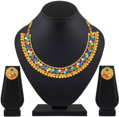 Anamya Collections Alloy Multicolor Jewellery Set(Pack of 1)